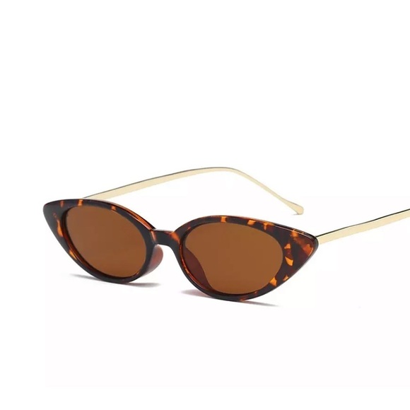 NEW Leopard Frame Cat Eye Sunglasses 100% Uv Protection - Picture 2 of 2